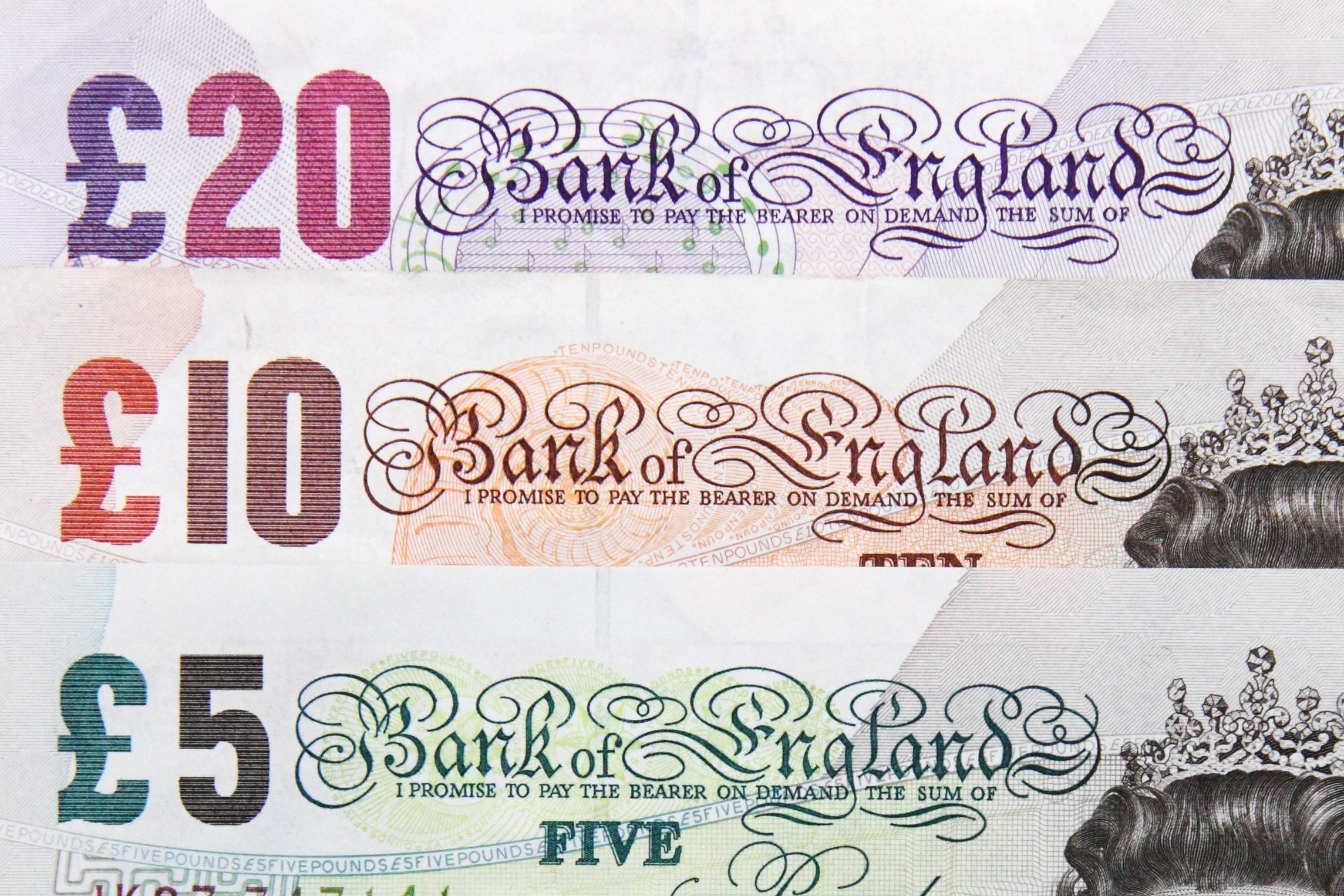 £5, £10, & £20 bank notes